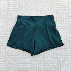dark teal athletic compression running shorts
